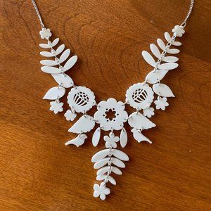 Tatty Devine White Mexican Embroidery Necklace